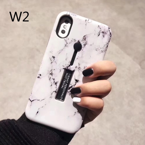 NEW iPhone Max/XR/XS/X/7/8/Plus Marble Holder Case - Picture 5 of 8